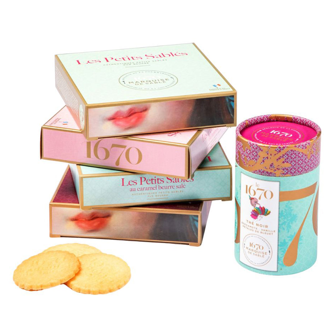 Lot Petits Sablés et Thé noir Bergamote