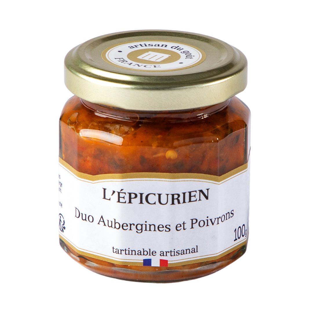 Duo Aubergines et Poivrons - Tartinable Artisanal - 50g