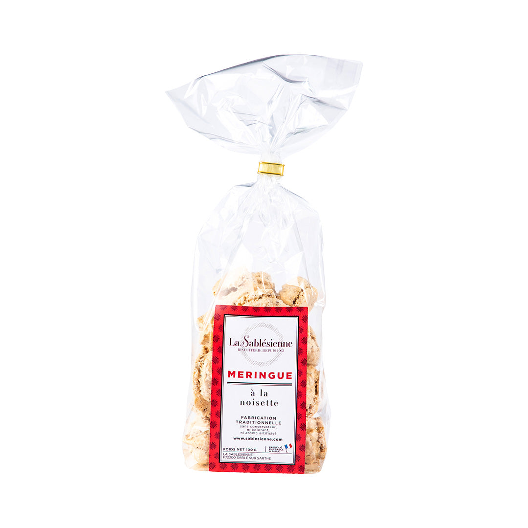 Meringues aux éclats de noisettes - sachet 70g