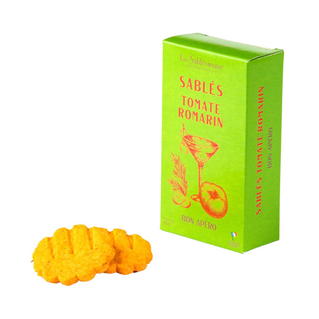Petits Sablés salés Tomate Romarin - 40g