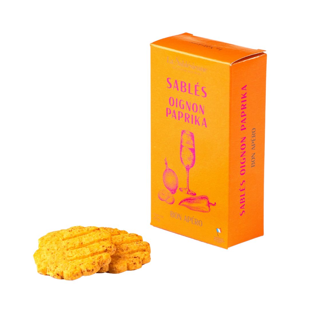 Petits Sablés salés Oignon Paprika - 40g