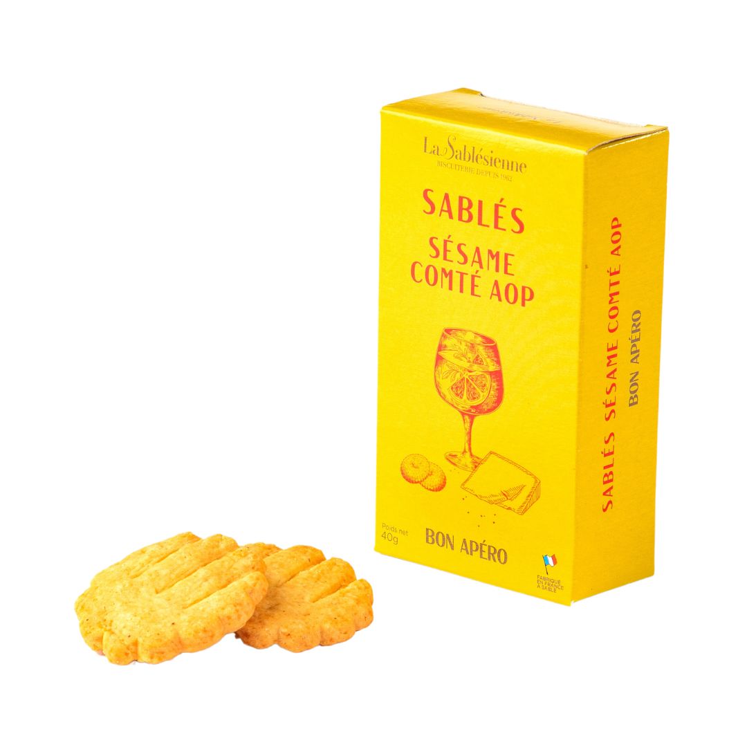 Petits Sablés salés Sésame Comté AOP - 40g