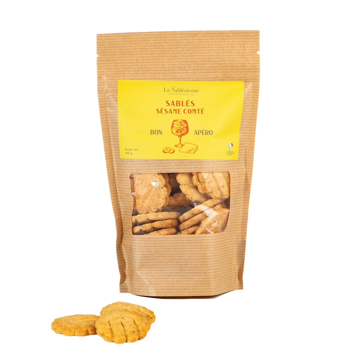 Petits Sablés salés Sésame Comté AOP - 105g