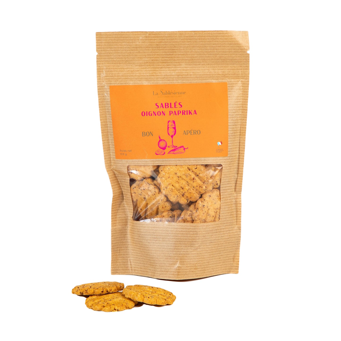 Petits Sablés salés Oignon Paprika - 105g