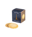 Raspberry chips cookies - 1670 Marquise de Sablé Eiffel Tower cube - 35g