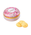 Biscuits sablés pépites d'abricot  - boite métal ronde "Écrin trésor" 175 g