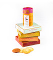 Cookies assortment and citrus infusion