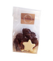 Small pieces dark chocolate, milk chocolate and white chocolate - 150g bag