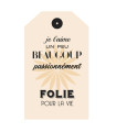 "Je t'aime à la Folie" card