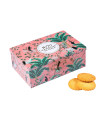 Cookies assortment, plain butter, caramel chips and apricot chips - "The Palm Grove" 300g tin 