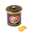 Biscuits sablés nature pur beurre frais et caramel beurre salé - boite seau métal "Chat blanc" 250g