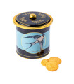 Cookies assortment, plain butter and caramel chips - "Swallow" 250g  bucket tin