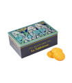 Cookies assortment, plain butter and raspberry chips - "Owls" 250g tin