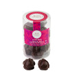 Raspberry meringues coated with dark chocolate - "Les Baisers" 100g