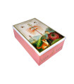 Raspberry chips cookies and caramel chips cookies - "La jeune fille et le renard" tin - 250g