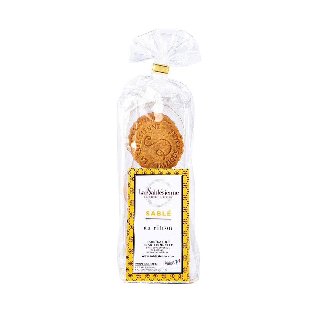 Biscuits sablés pépites de citron - sachet 125g
