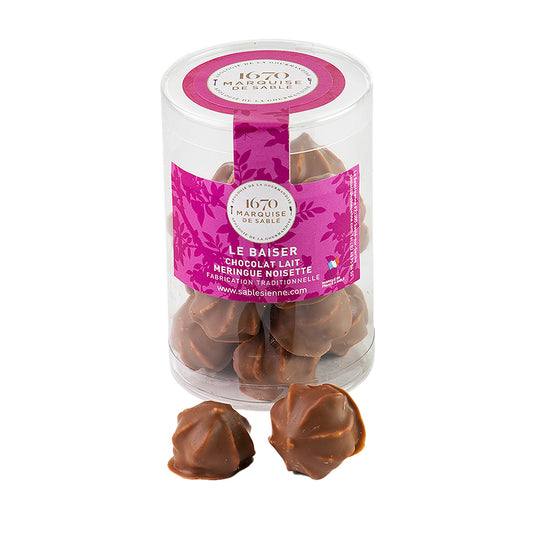 Les Baisers - Meringues noisette et Chocolat lait - 100g