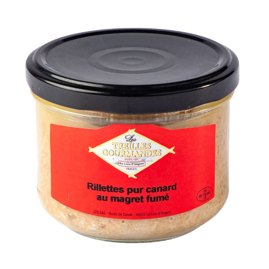 Rillettes pur canard au magret fumé - 180g