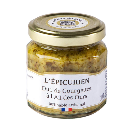 Duo de Courgettes à l'Ail des Ours - Tartinable Artisanal - 50g