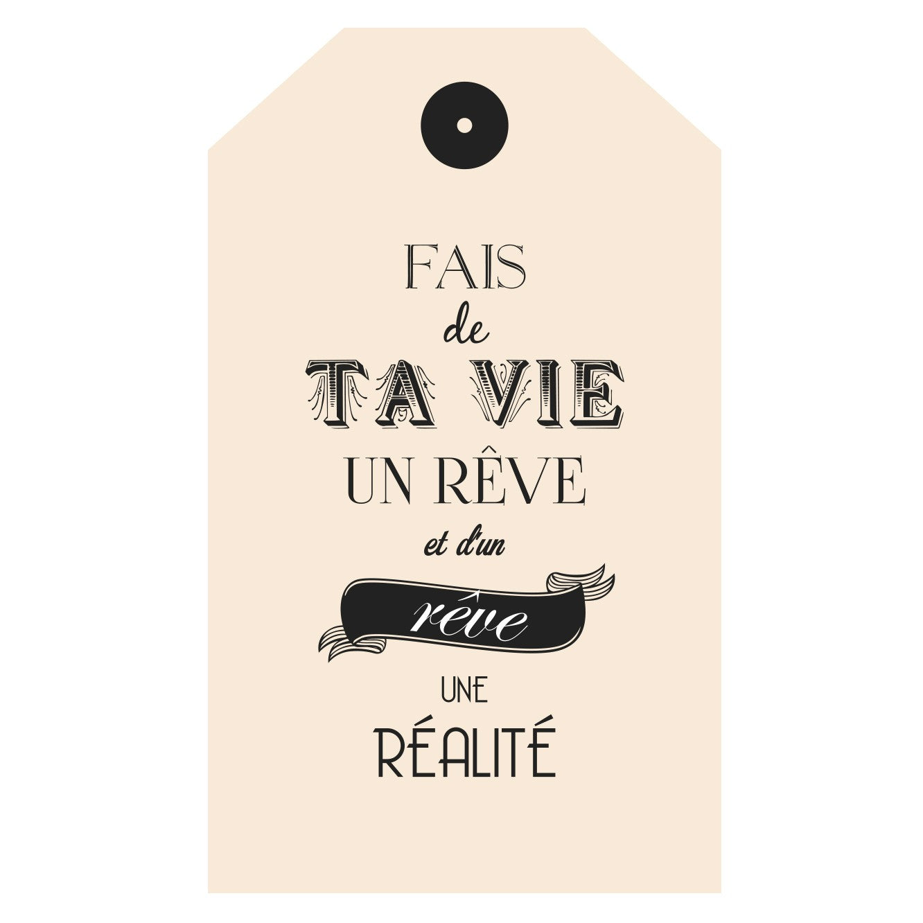 Carte Fais de Ta vie un Rêve
