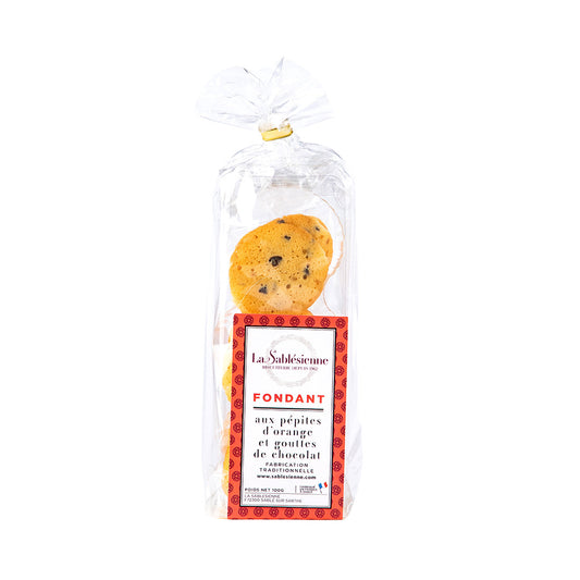 Biscuits fondants aux éclats d'orange et chocolat - sachet 100g