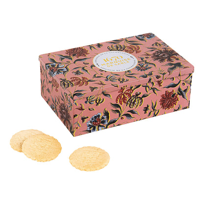 Biscuits sablés assortiment sablés nature, pépites de framboise et tout chocolat - boite métal "Une marquise à Chambord" 300g
