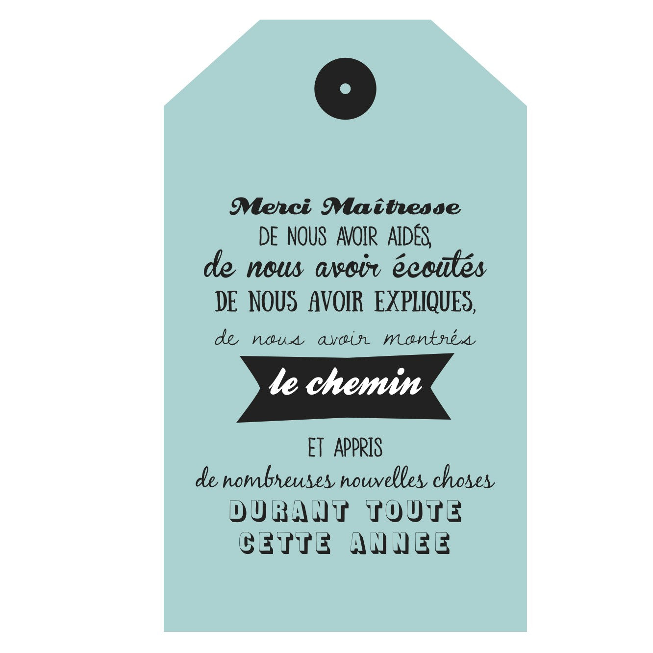 Carte Merci Maîtresse