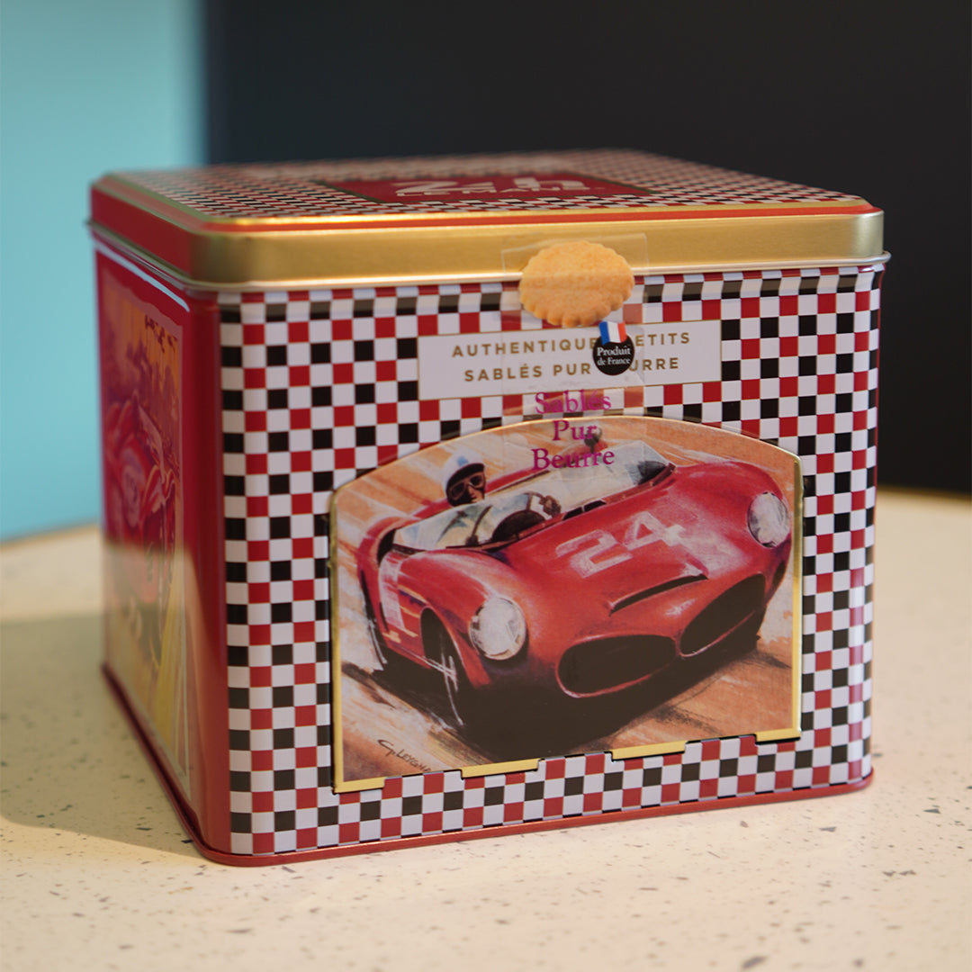 Biscuits sablés nature pur beurre frais  - boite distributrice "24h du Mans" 300g