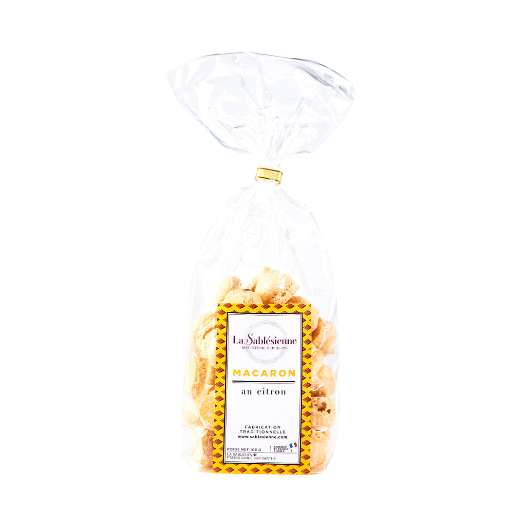 Macarons aux pépites de citron - 100g