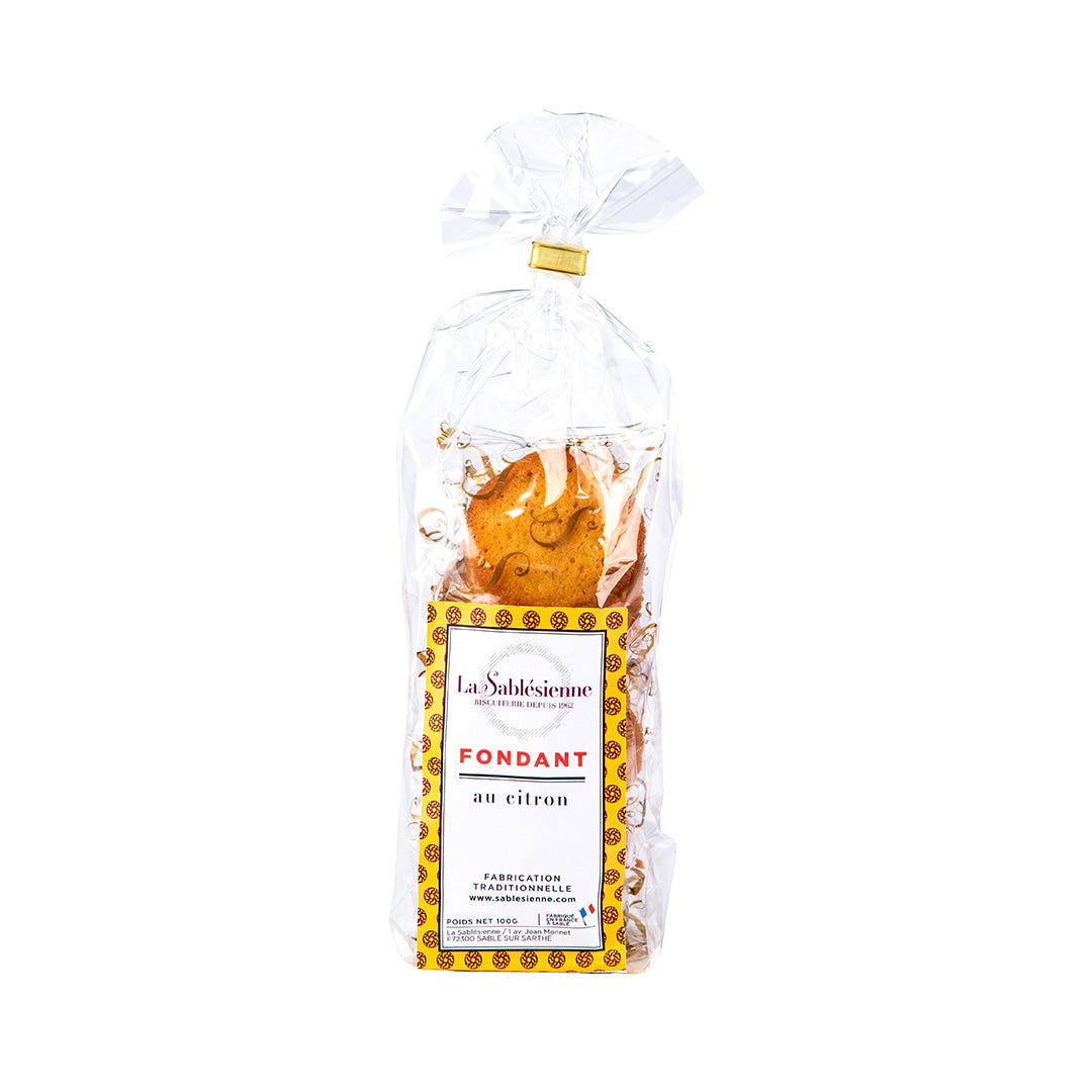 Biscuits fondants pépites de citron - sachet 100g