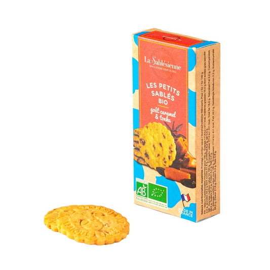 Mini étui Petits sablés aux pépites de caramel et fève tonka 37g BIO 