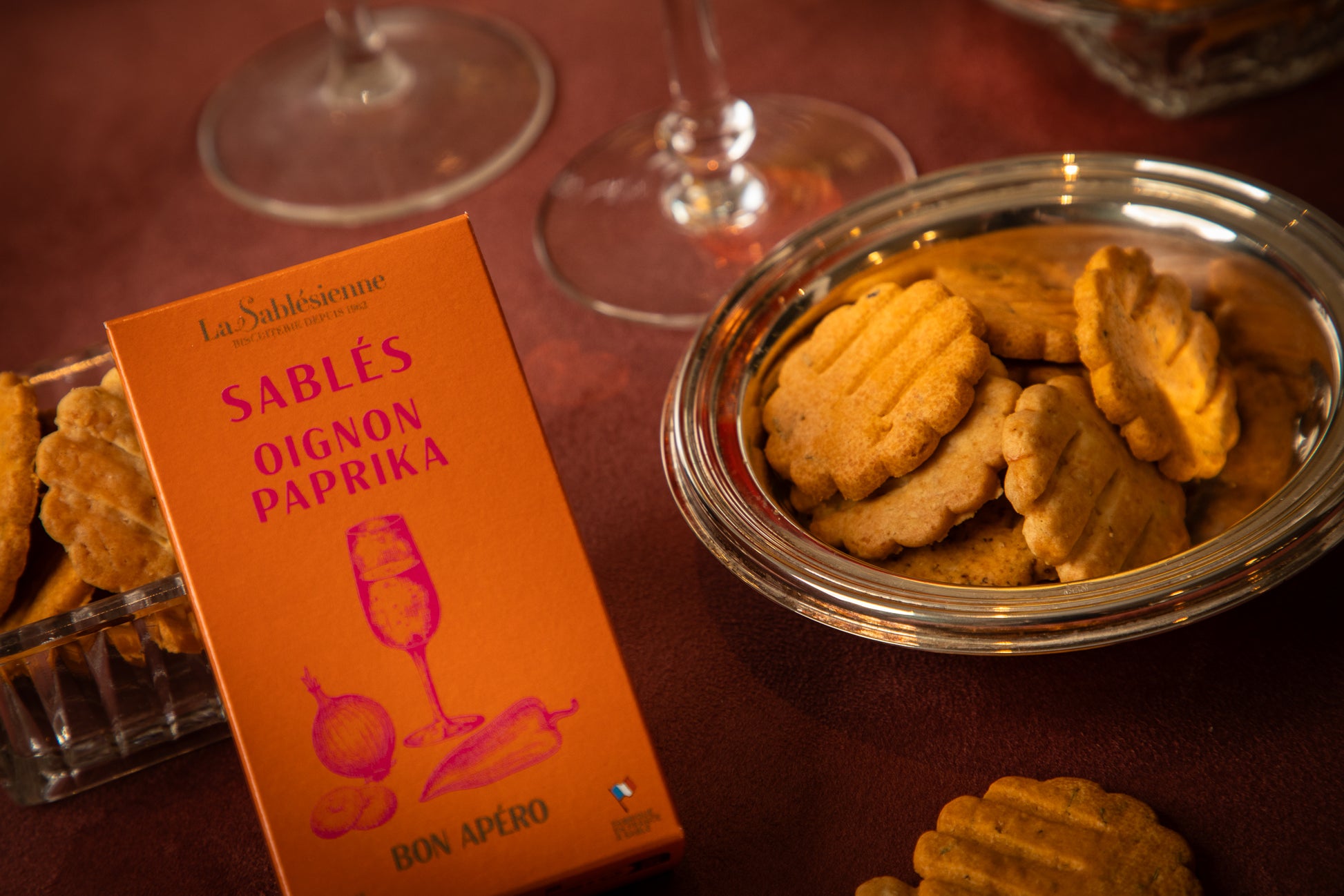 Petits Sablés salés Oignon Paprika - 40g