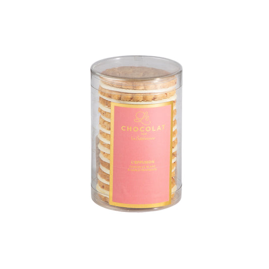 L'effusion sablé aux pépites de framboise et chocolat blanc - 135g