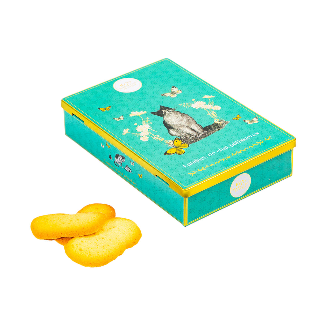 Boite métal Langues de chat pâtissières - Marquise de Sablé - 160g