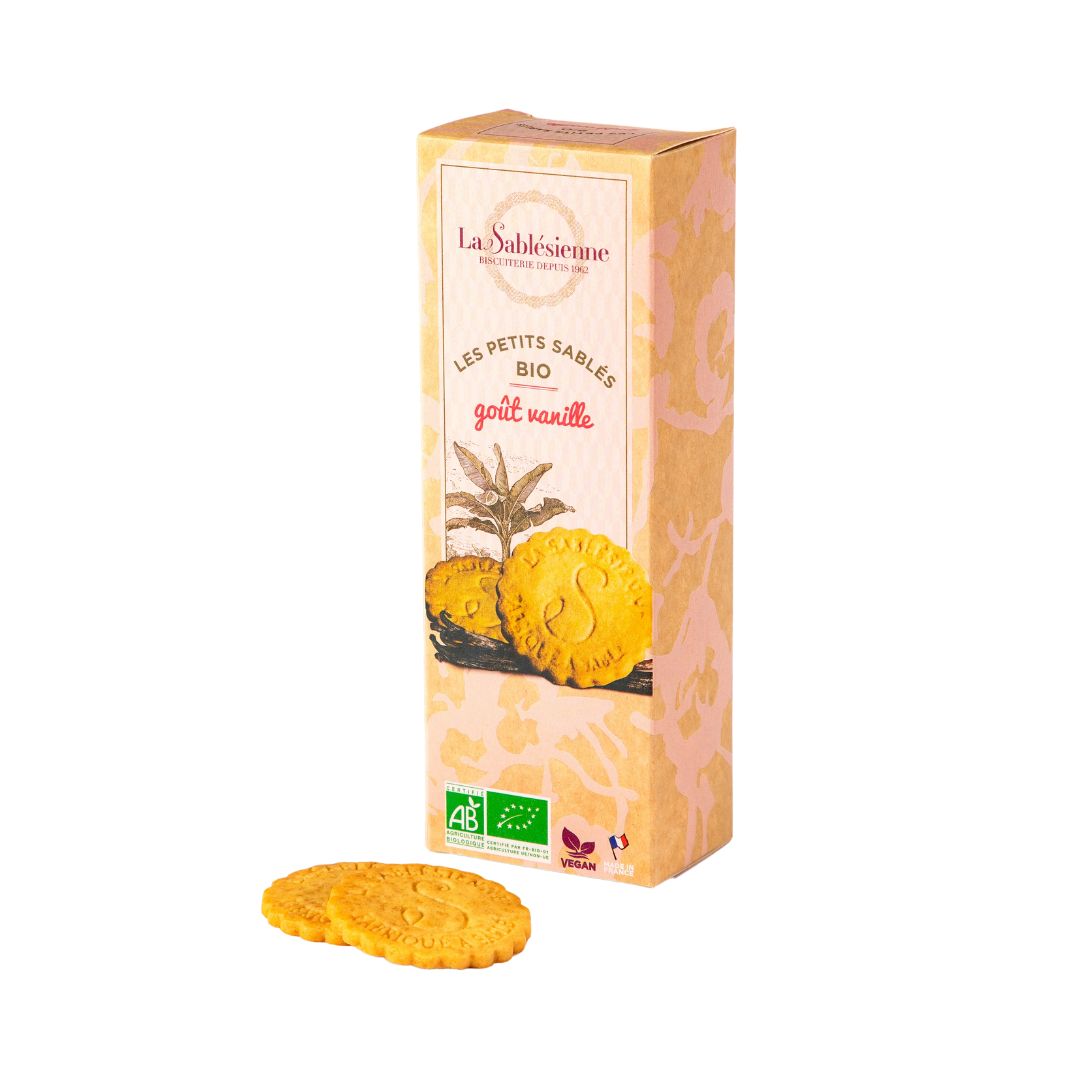 Biscuits sablés vanille bio & vegan - étui 110g 