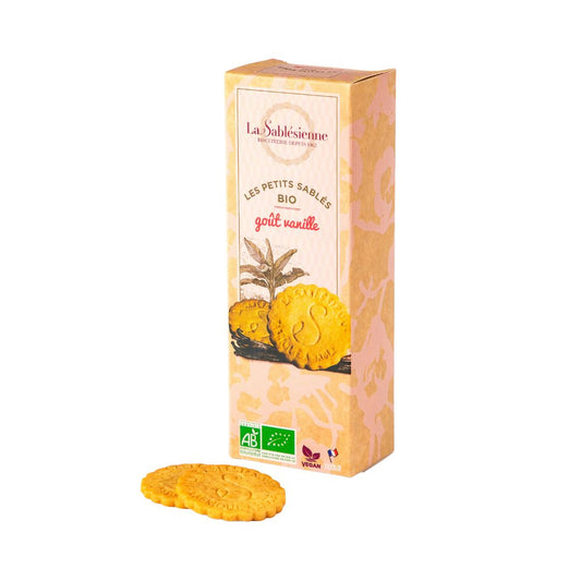 Biscuits sablés vanille bio & vegan - étui 110g 