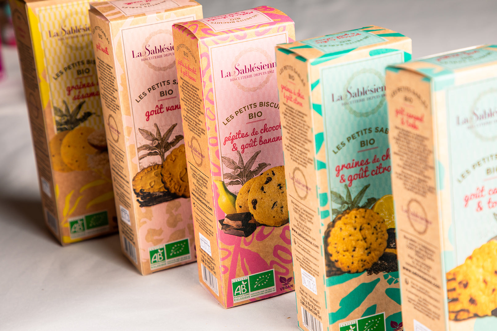 Biscuits sablés pépites de chocolat et banane bio & vegan - étui 110g