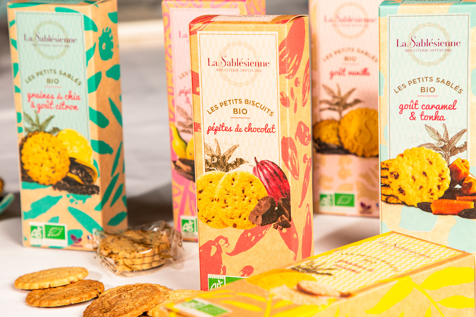 Biscuits sablés pépites de chocolat et banane bio & vegan - étui 110g