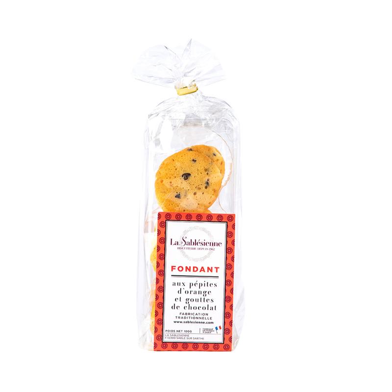 Biscuits fondants with orange and chocolate chips - 100g bag