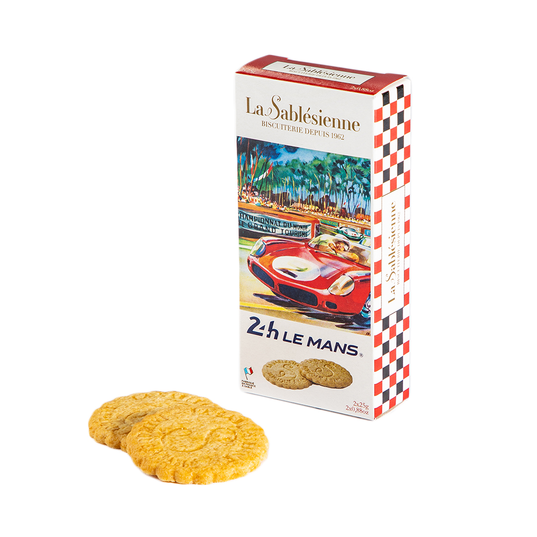 Biscuits sablés nature pur beurre - Mini étui 24H du Mans n°4 - 50g