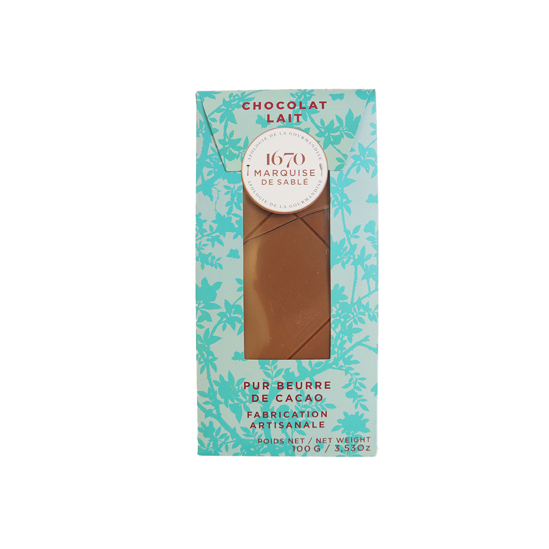 Tablette chocolat lait - 100g